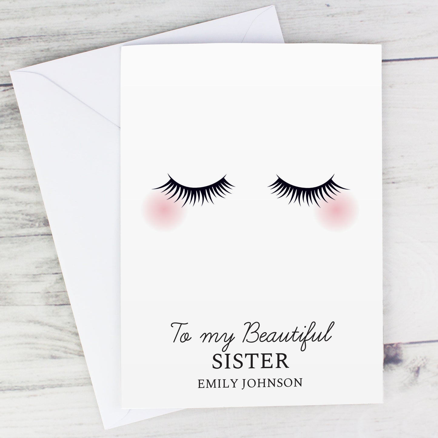 Personalised Eyelashes Card: 6 - Greeting Cards By Gift Moments