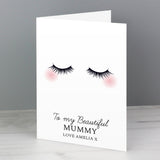 Personalised Eyelashes Card: 2 - Greeting Cards By Gift Moments