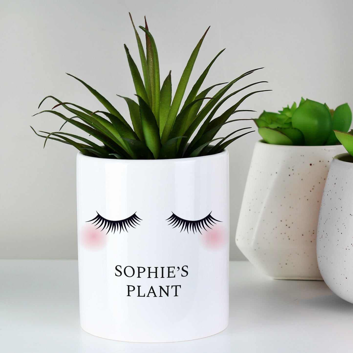 Personalised Eyelashes Ceramic Storage Pot: 3 - Storage By Gift Moments