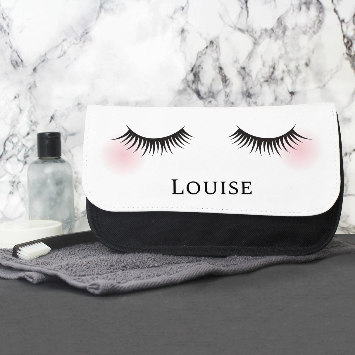 Personalised Eyelashes Make Up Bag: 2 - Toiletry & Makeup Bags By Gift Moments