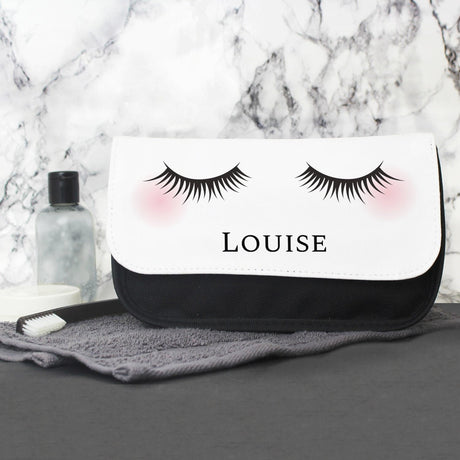 Personalised Eyelashes Make Up Bag: 2 - Toiletry & Makeup Bags By Gift Moments