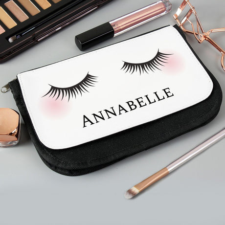 Personalised Eyelashes Make Up Bag: 1 - Toiletry & Makeup Bags By Gift Moments