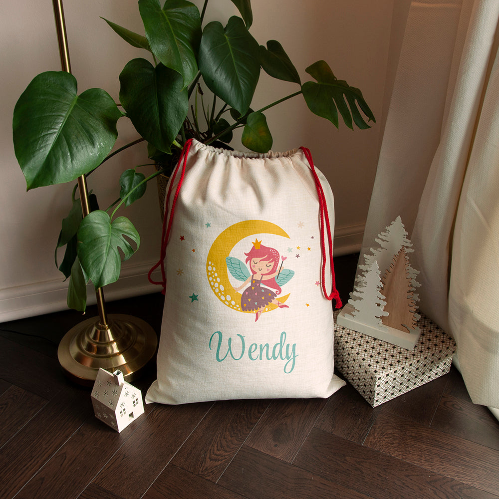 Personalised Fairy Christmas Sack - Shop Christmas Sacks At Gift Moments - 2