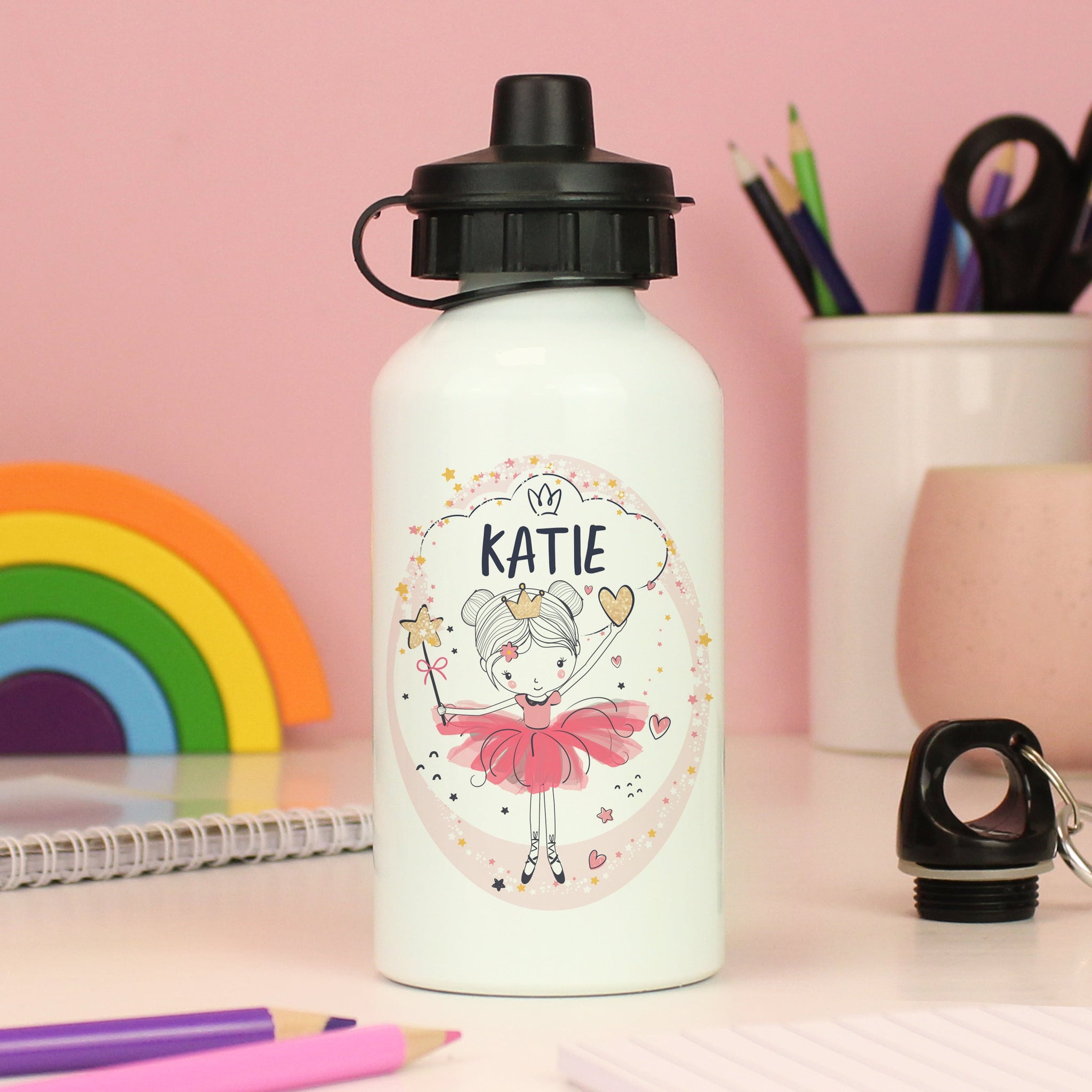 Personalised Fairy Drinks Bottle: 4 - Kids Bottles By Gift Moments