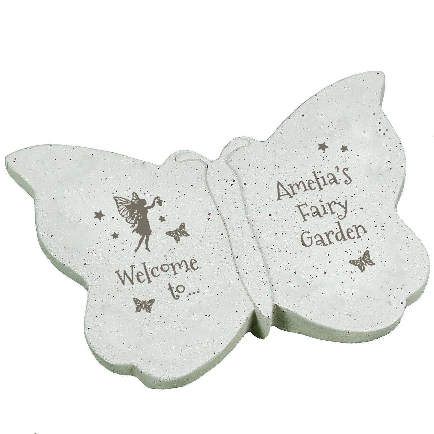 Personalised Fairy Garden Butterfly Ornament: 3 - Garden Ornaments By Gift Moments