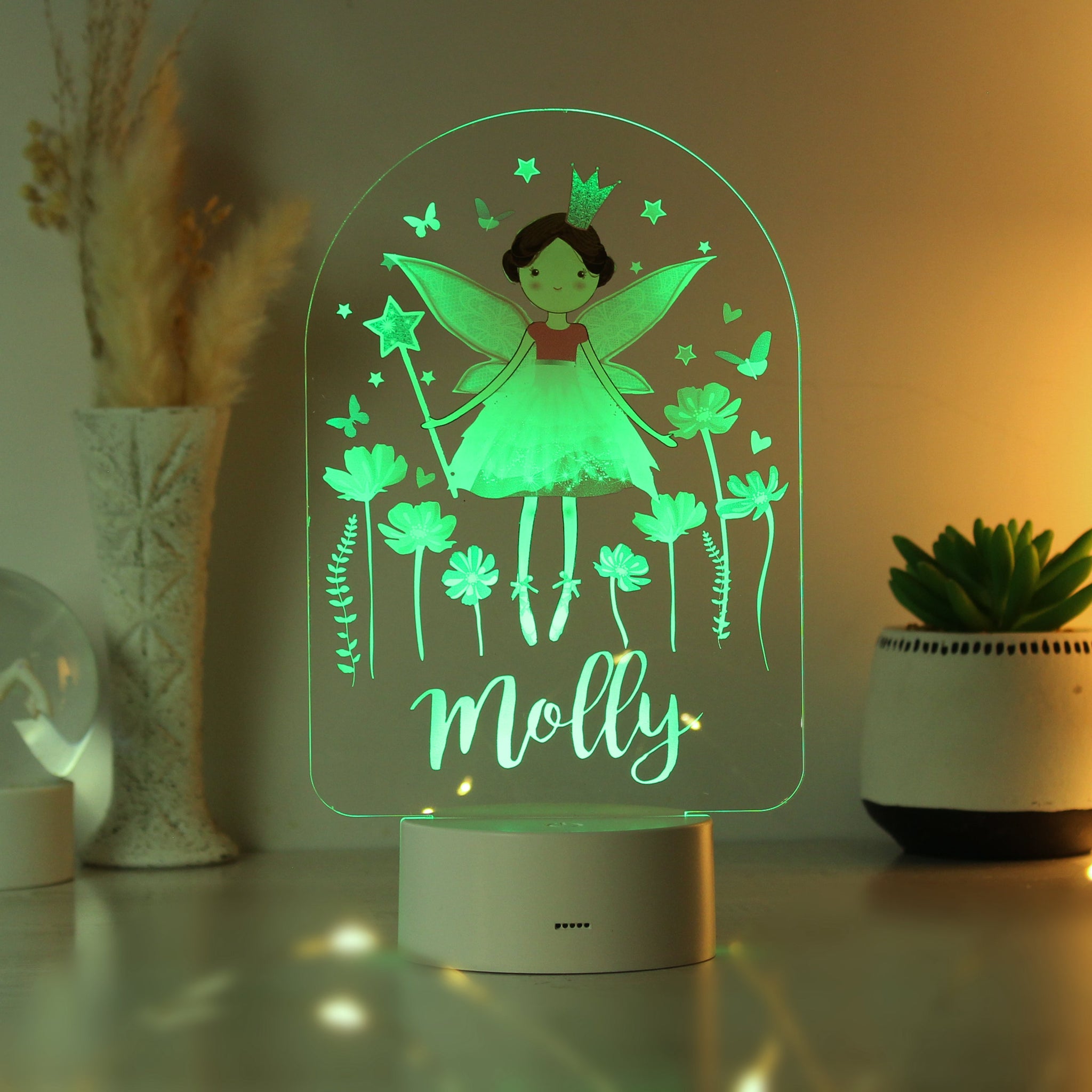 Personalised Fairy LED Colour Changing Night Light: 8 - LED Lighting By Gift Moments