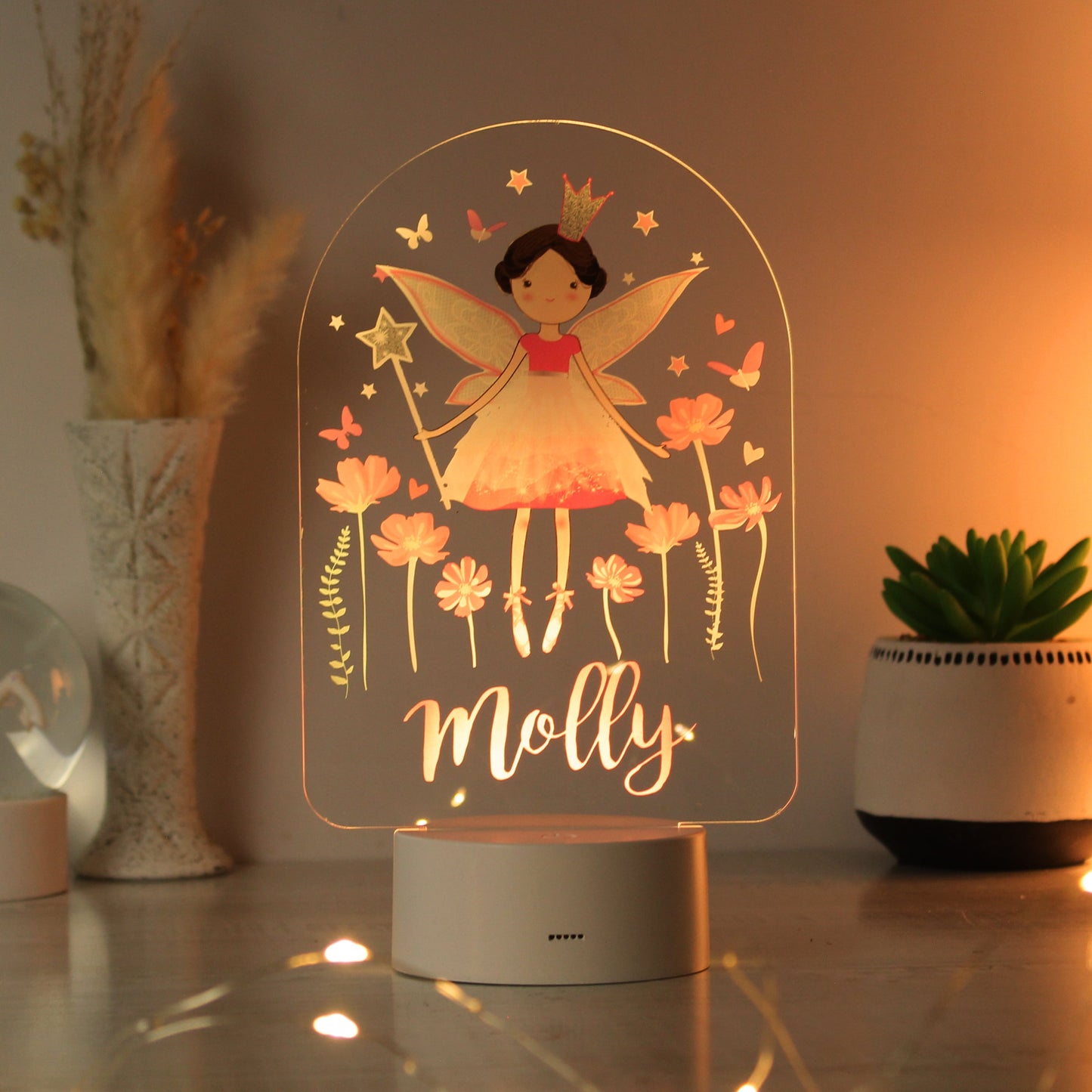 Personalised Fairy LED Colour Changing Night Light: 3 - LED Lighting By Gift Moments