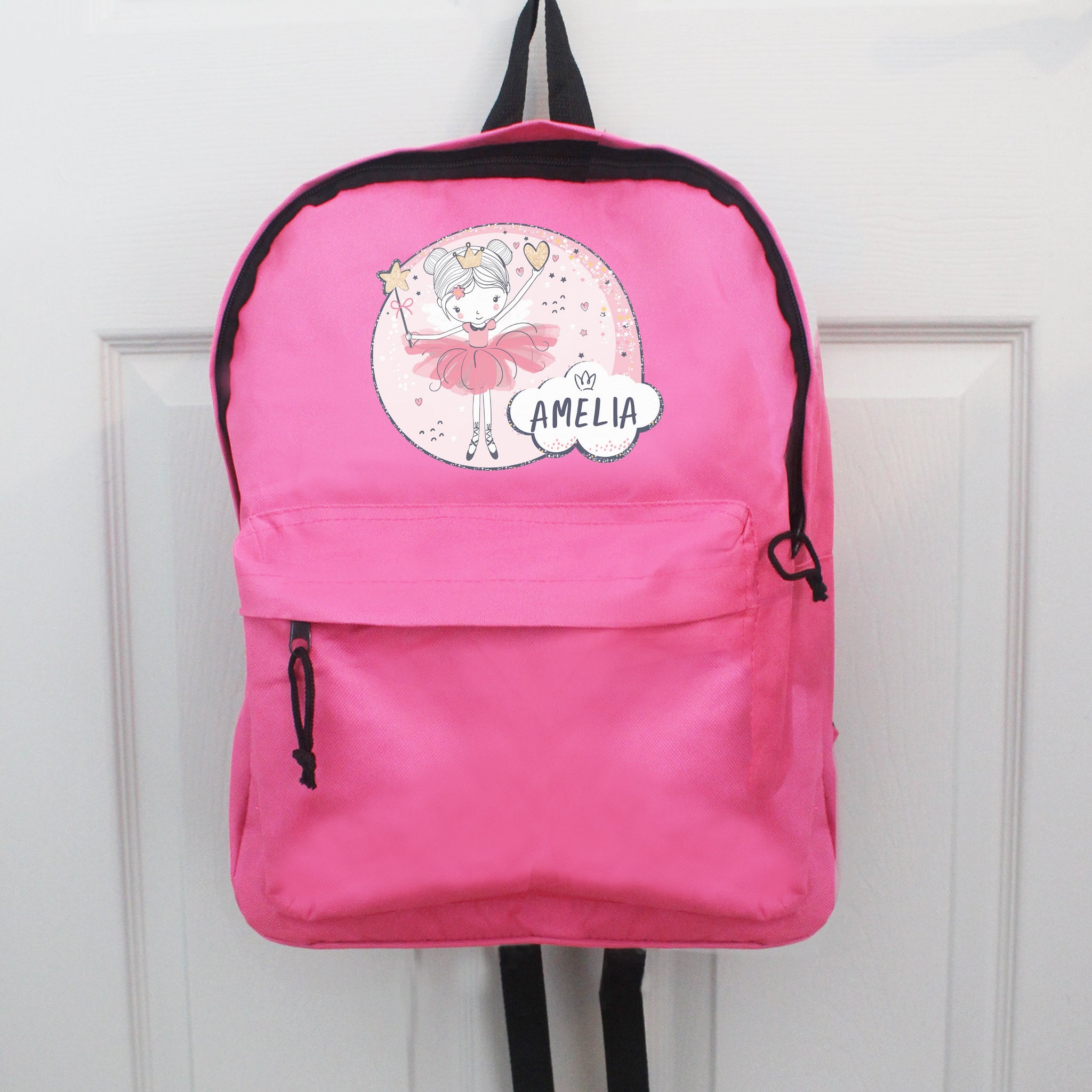 Personalised Fairy Pink Backpack: 2 - Kids Bags By Gift Moments
