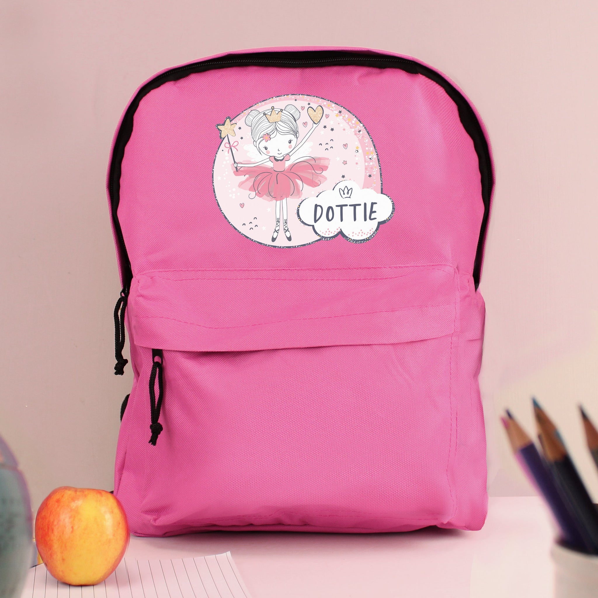 Personalised Fairy Pink Backpack: 1 - Kids Bags By Gift Moments
