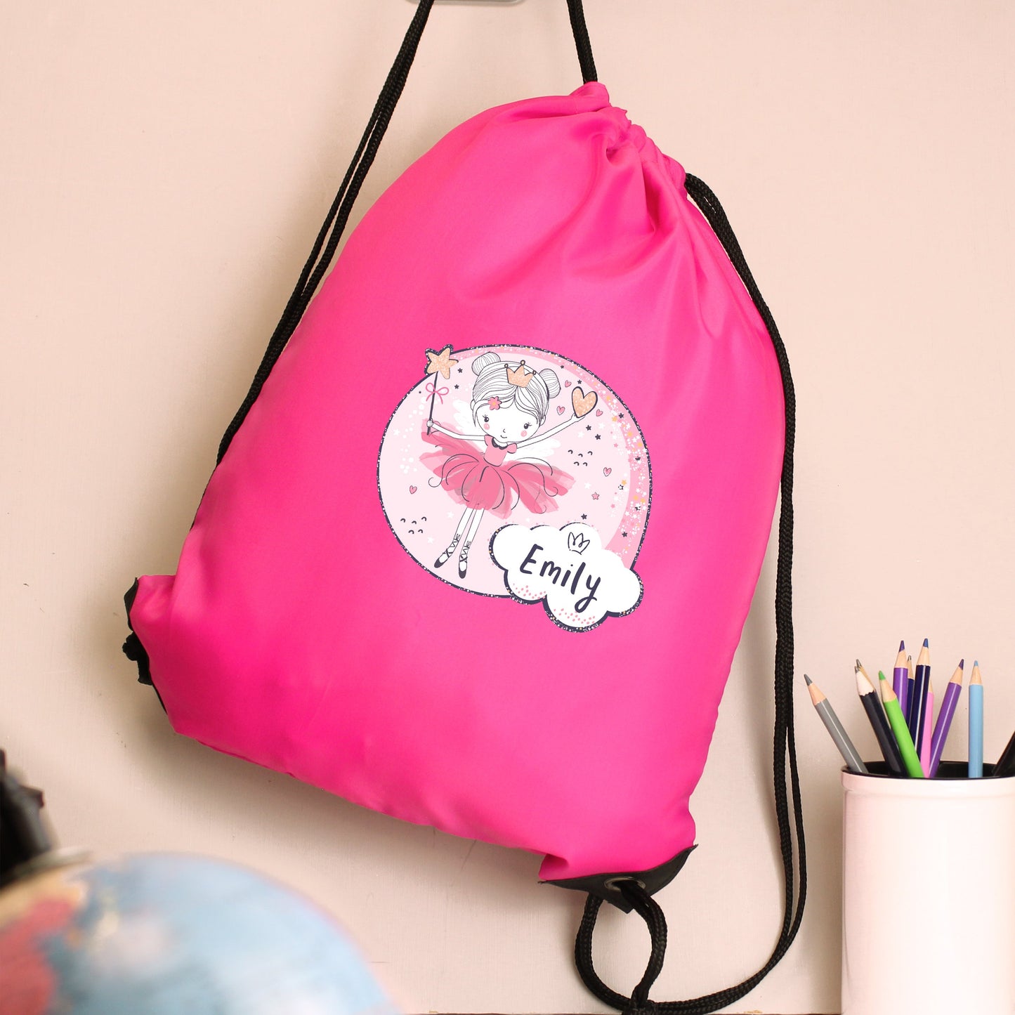 Personalised Fairy Pink Kit Bag: 3 - Kids Bags By Gift Moments