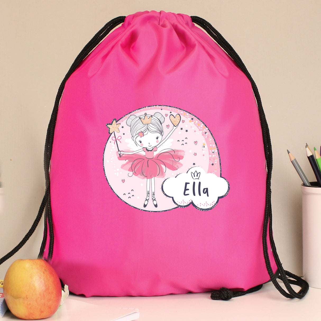 Personalised Fairy Pink Kit Bag: 4 - Kids Bags By Gift Moments