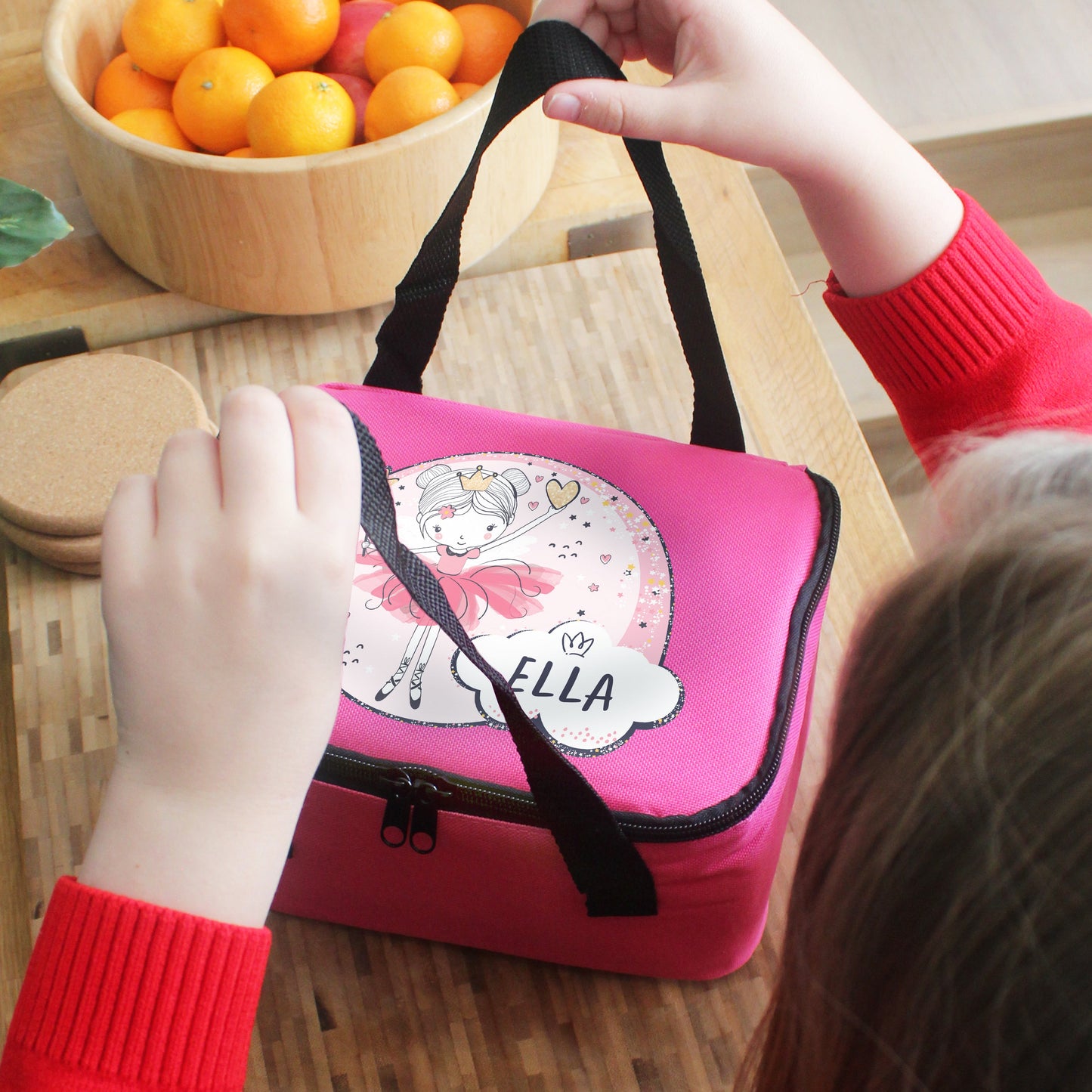 Personalised Fairy Pink Lunch Bag: 3 - Lunch Boxes & Bags By Gift Moments
