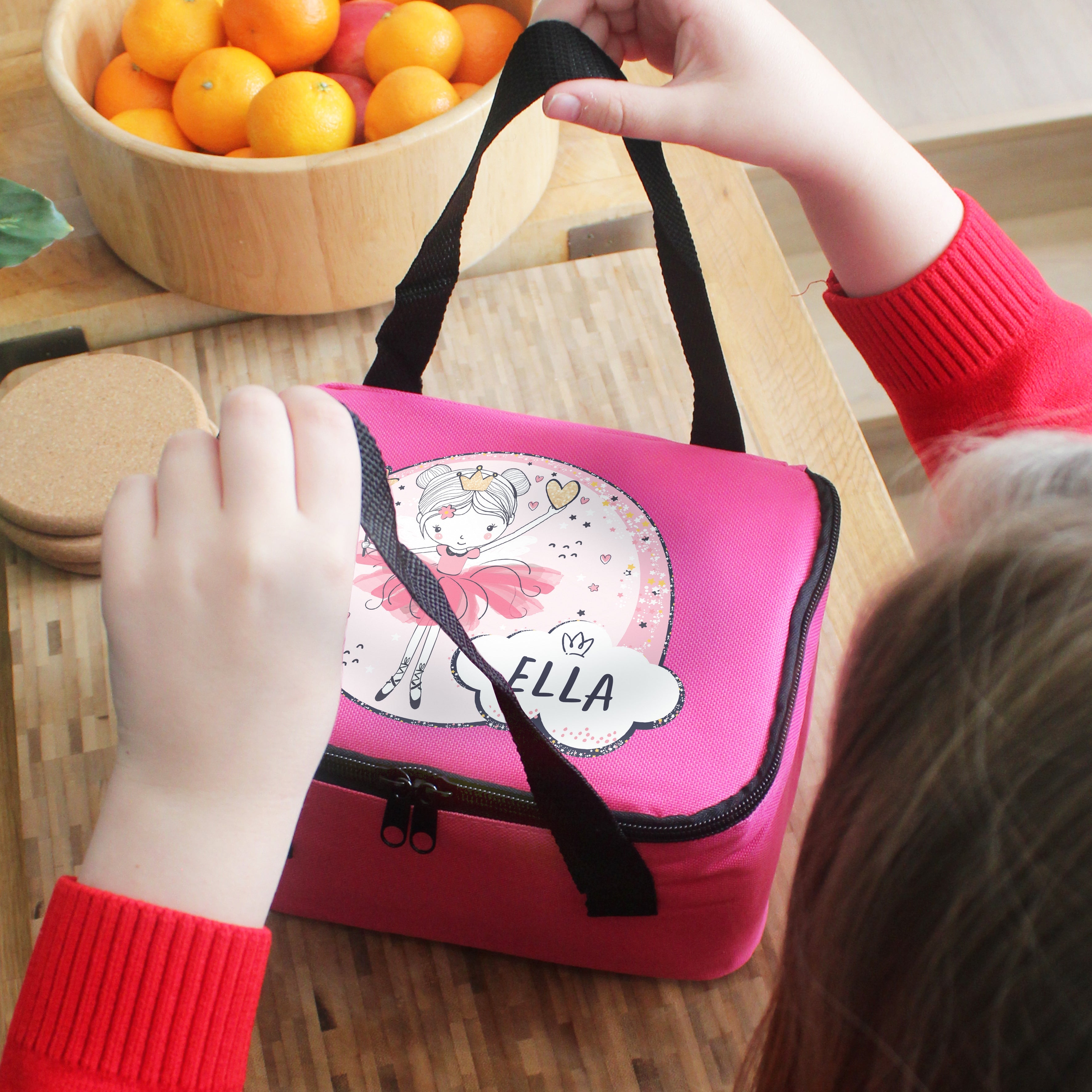 Personalised Fairy Pink Lunch Bag - Shop Lunch Boxes & Bags At Gift Moments - 3