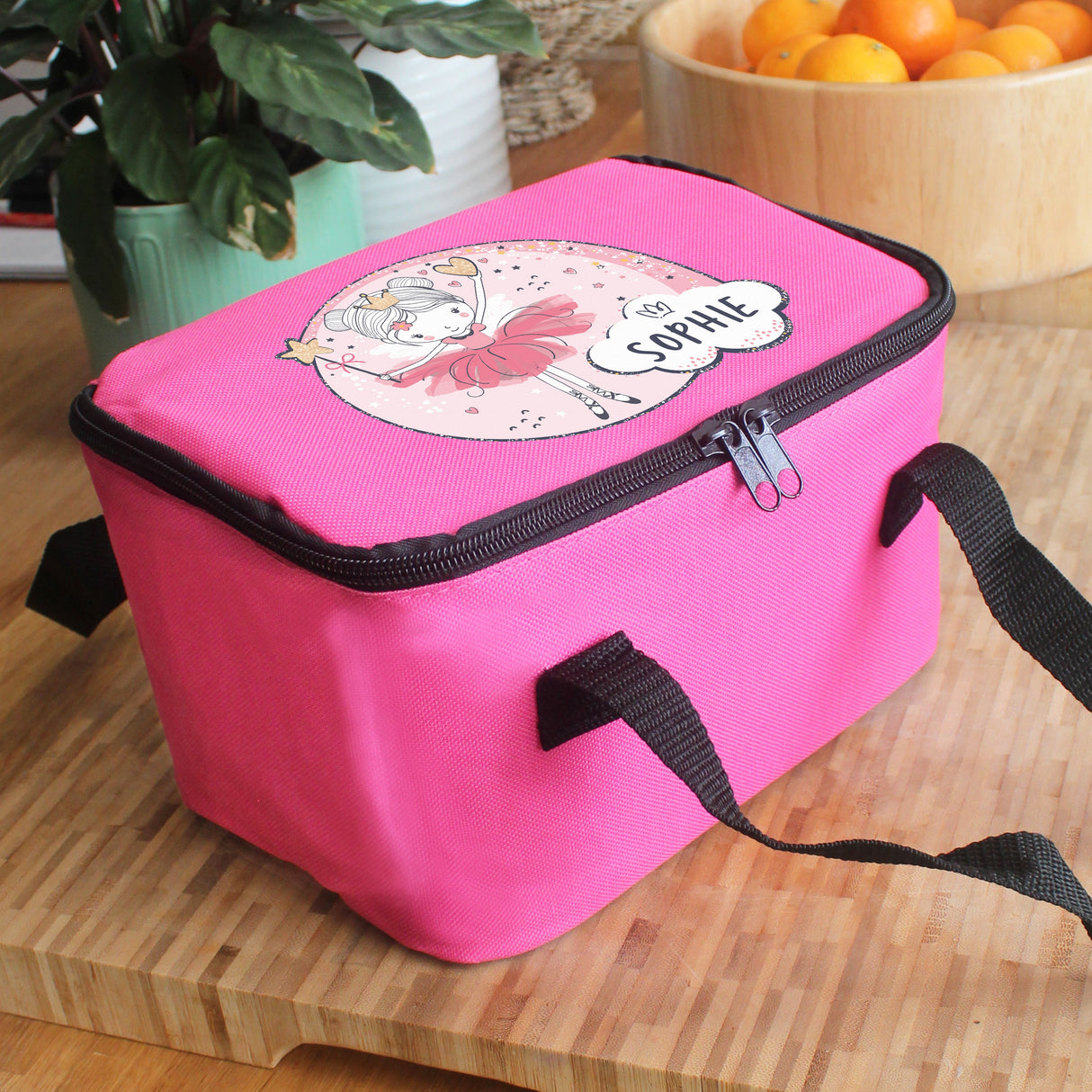Personalised Fairy Pink Lunch Bag: 4 - Lunch Boxes & Bags By Gift Moments