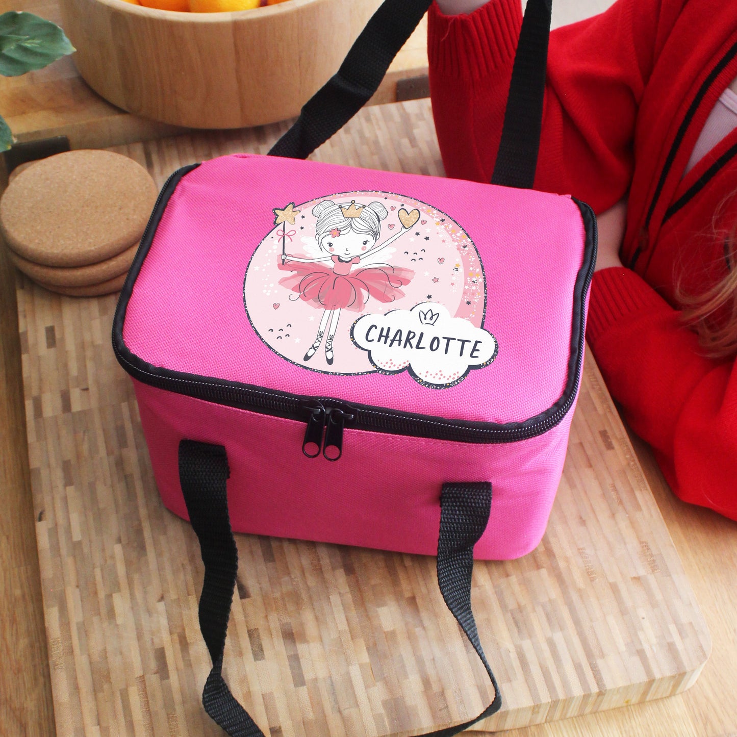 Personalised Fairy Pink Lunch Bag: 2 - Lunch Boxes & Bags By Gift Moments