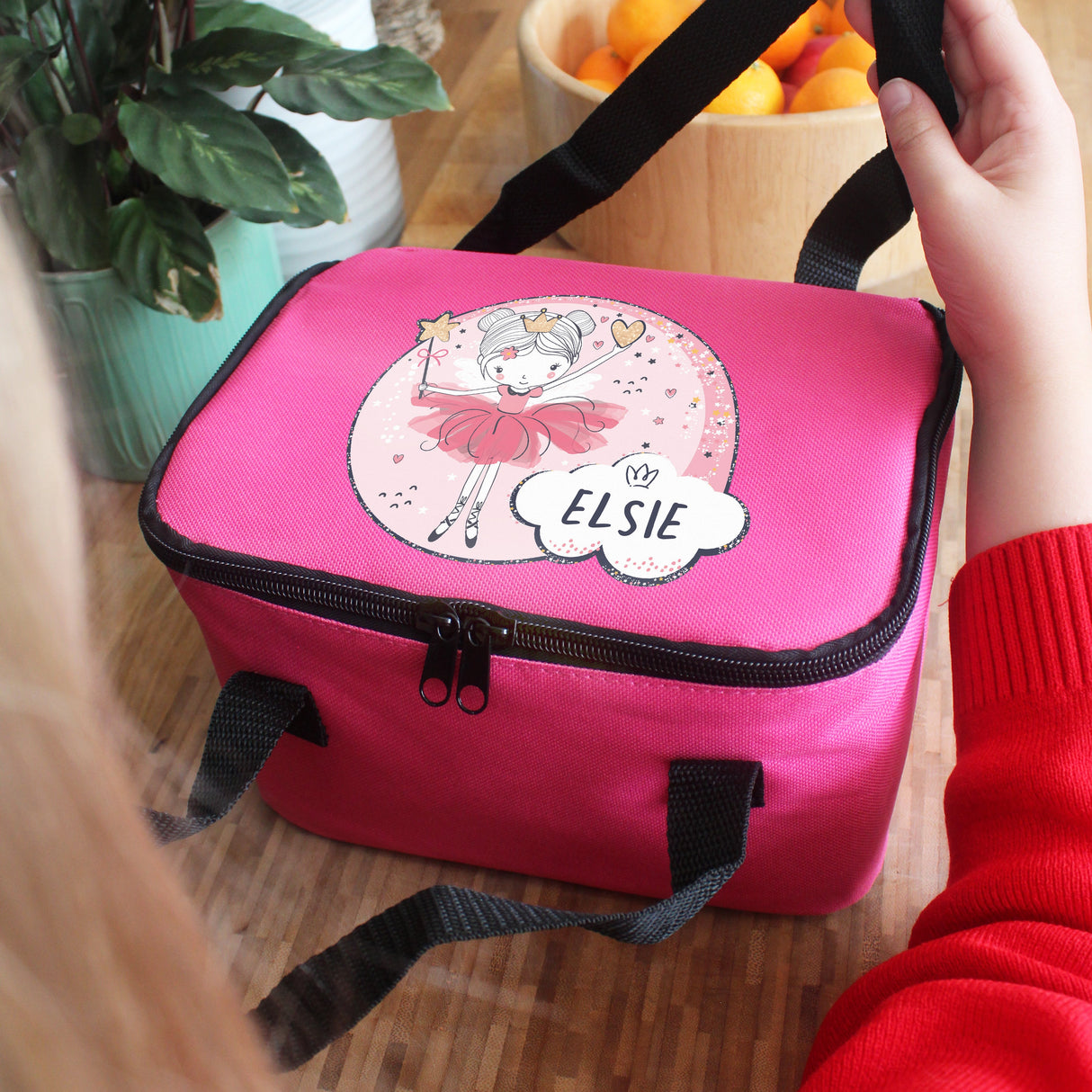 Personalised Fairy Pink Lunch Bag: 1 - Lunch Boxes & Bags By Gift Moments