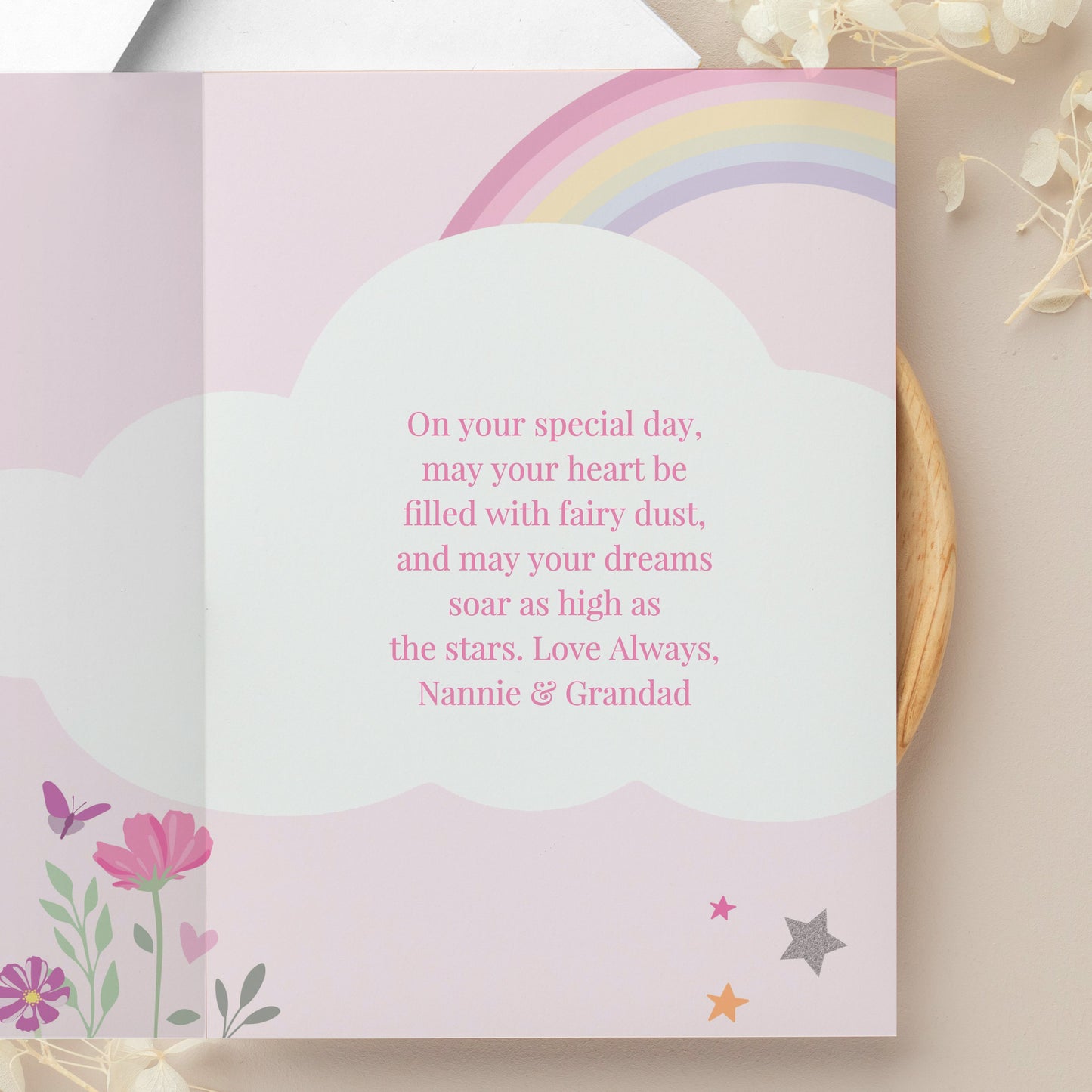 Personalised Fairy Princess Birthday Card: 4 - Greeting Cards By Gift Moments