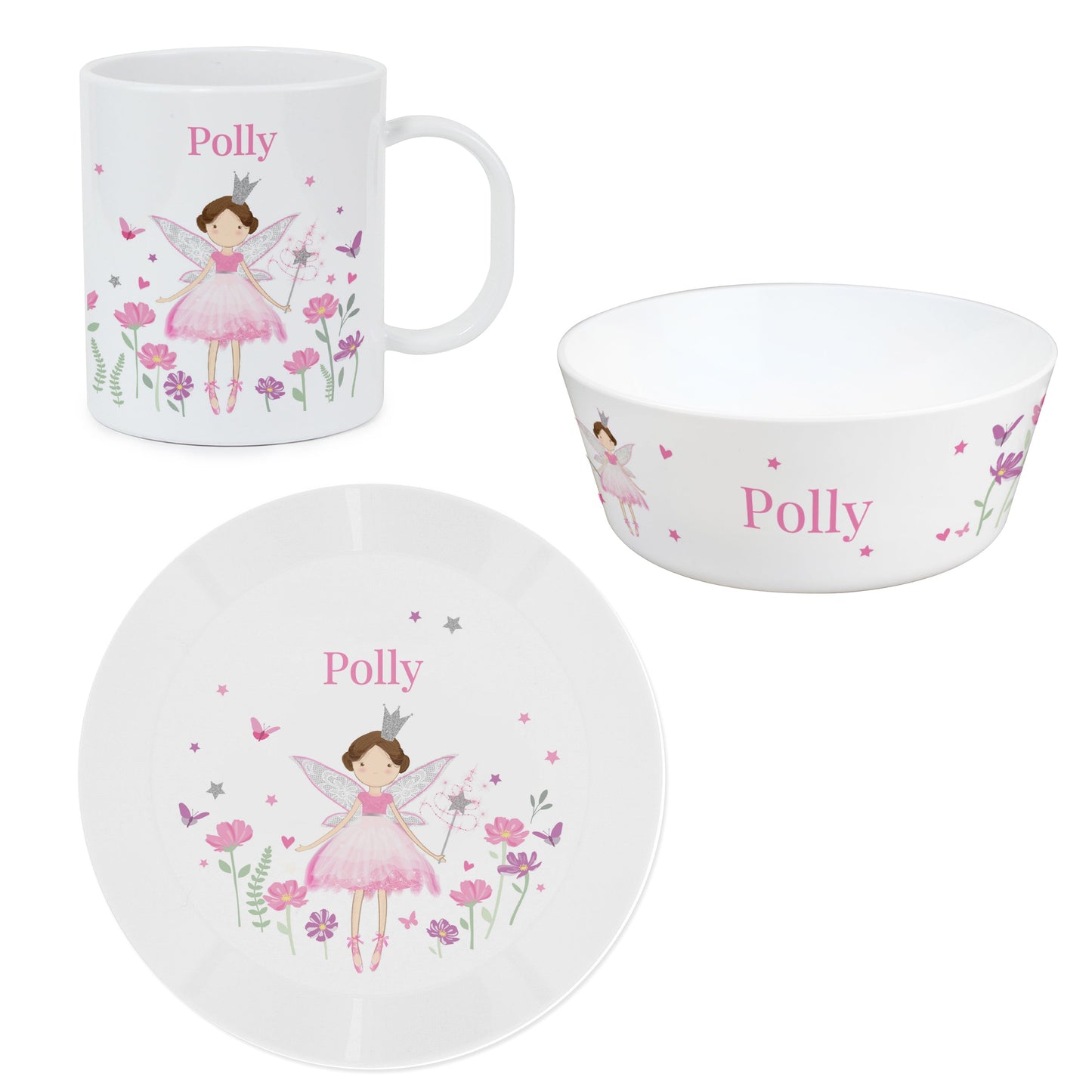 Personalised Fairy Princess Breakfast Set: 5 - Tableware By Gift Moments