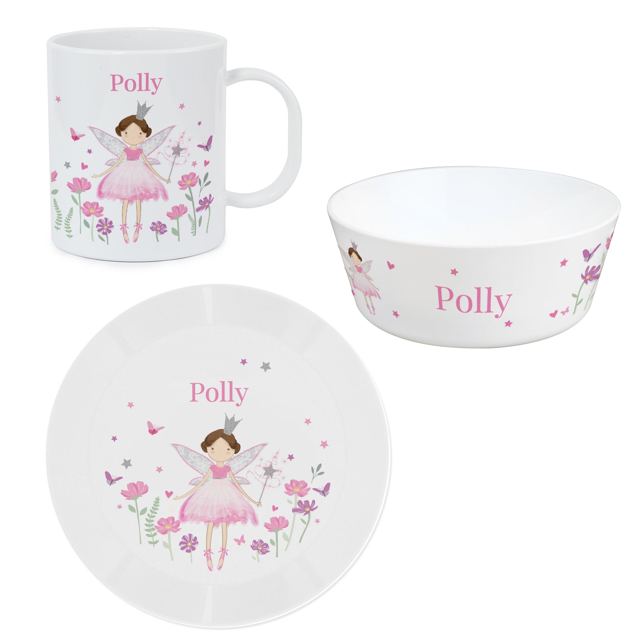 Personalised Fairy Princess Breakfast Set: 5 - Tableware By Gift Moments