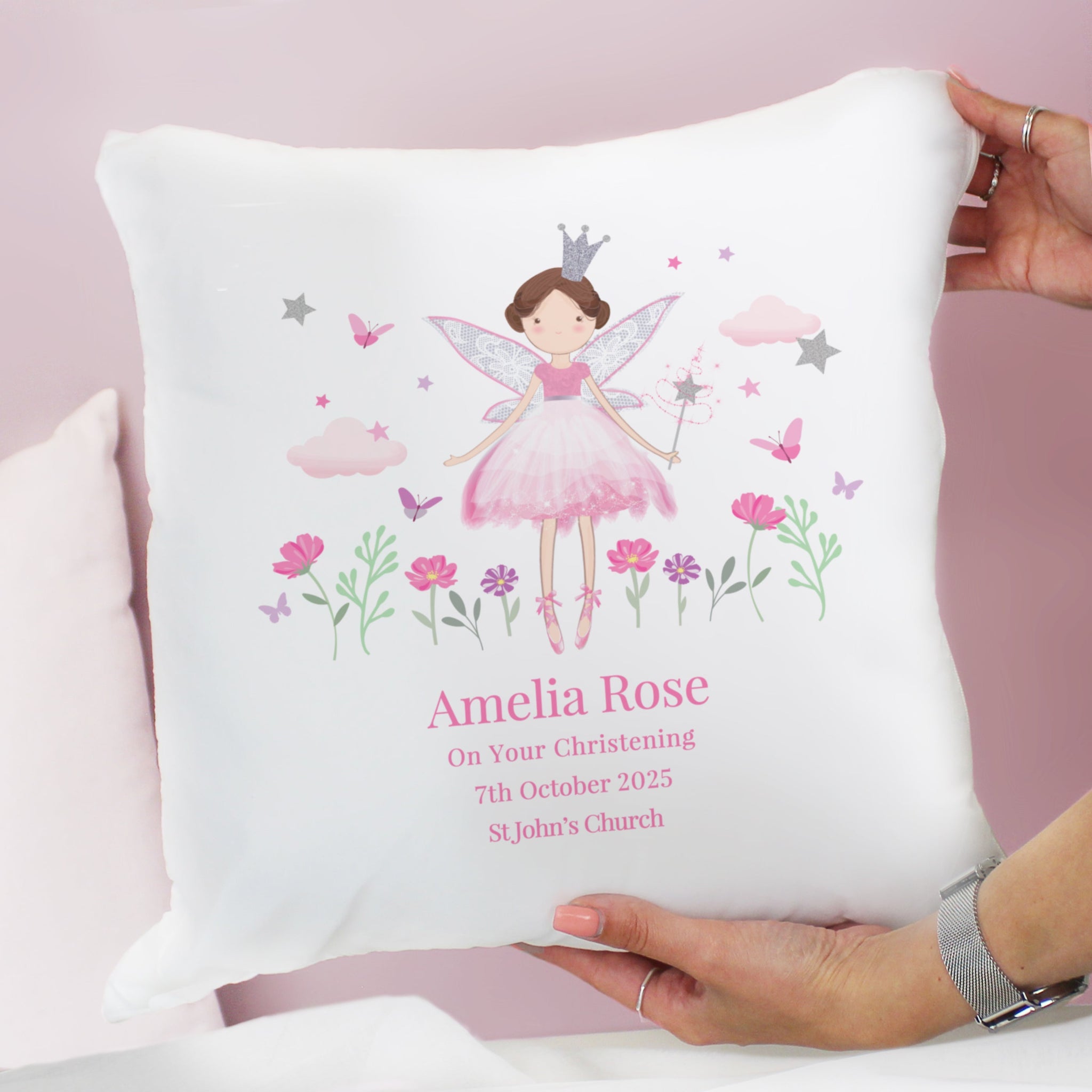 Personalised Fairy Princess Cushion: 2 - Cushions By Gift Moments