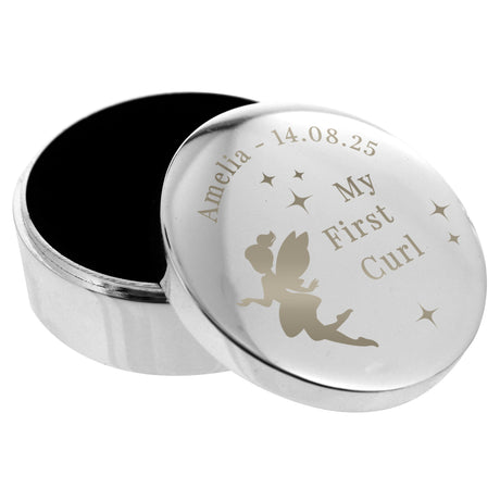 Personalised Fairy Princess First Curl Trinket Box: 5 - Trinket Boxes By Gift Moments