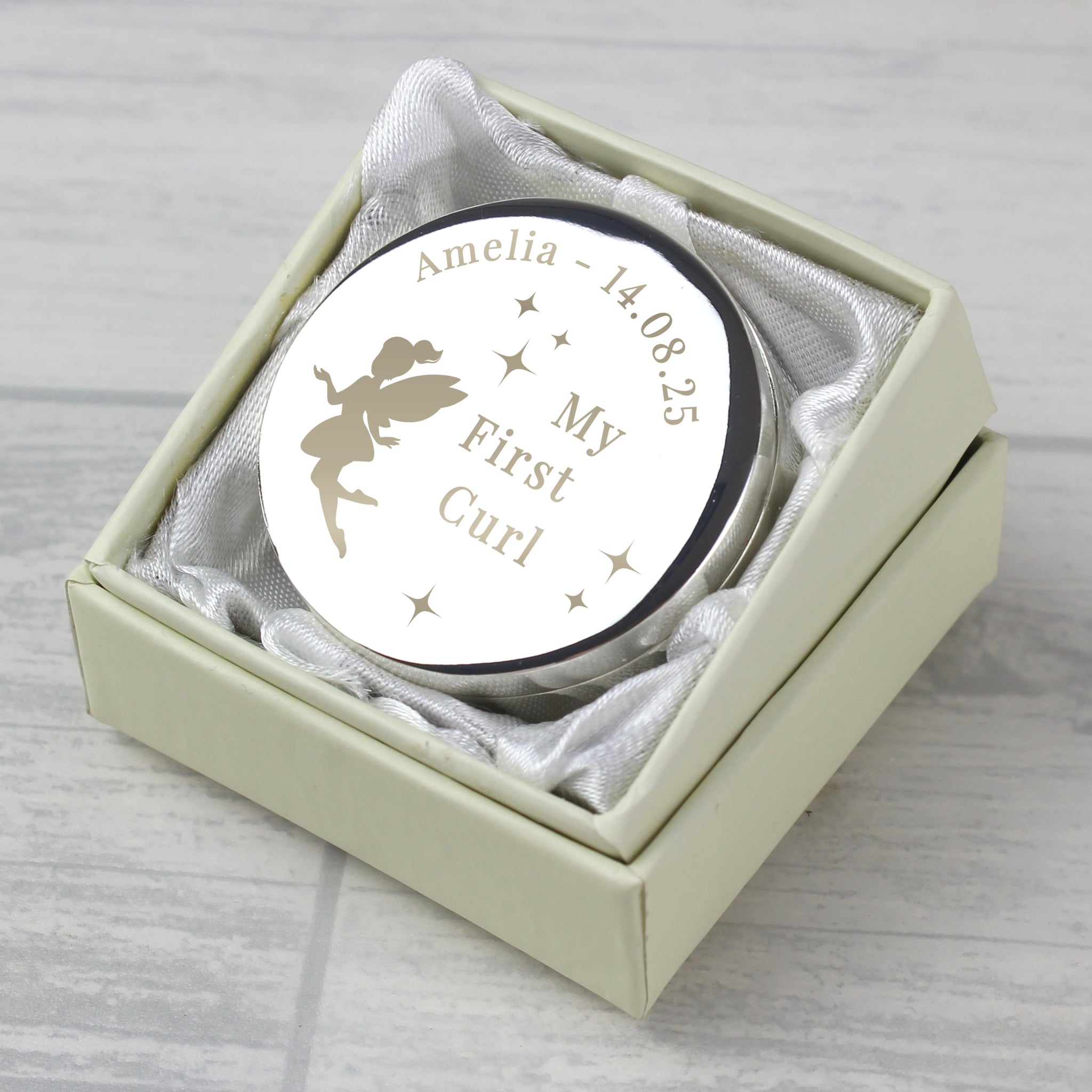 Personalised Fairy Princess First Curl Trinket Box: 1 - Trinket Boxes By Gift Moments