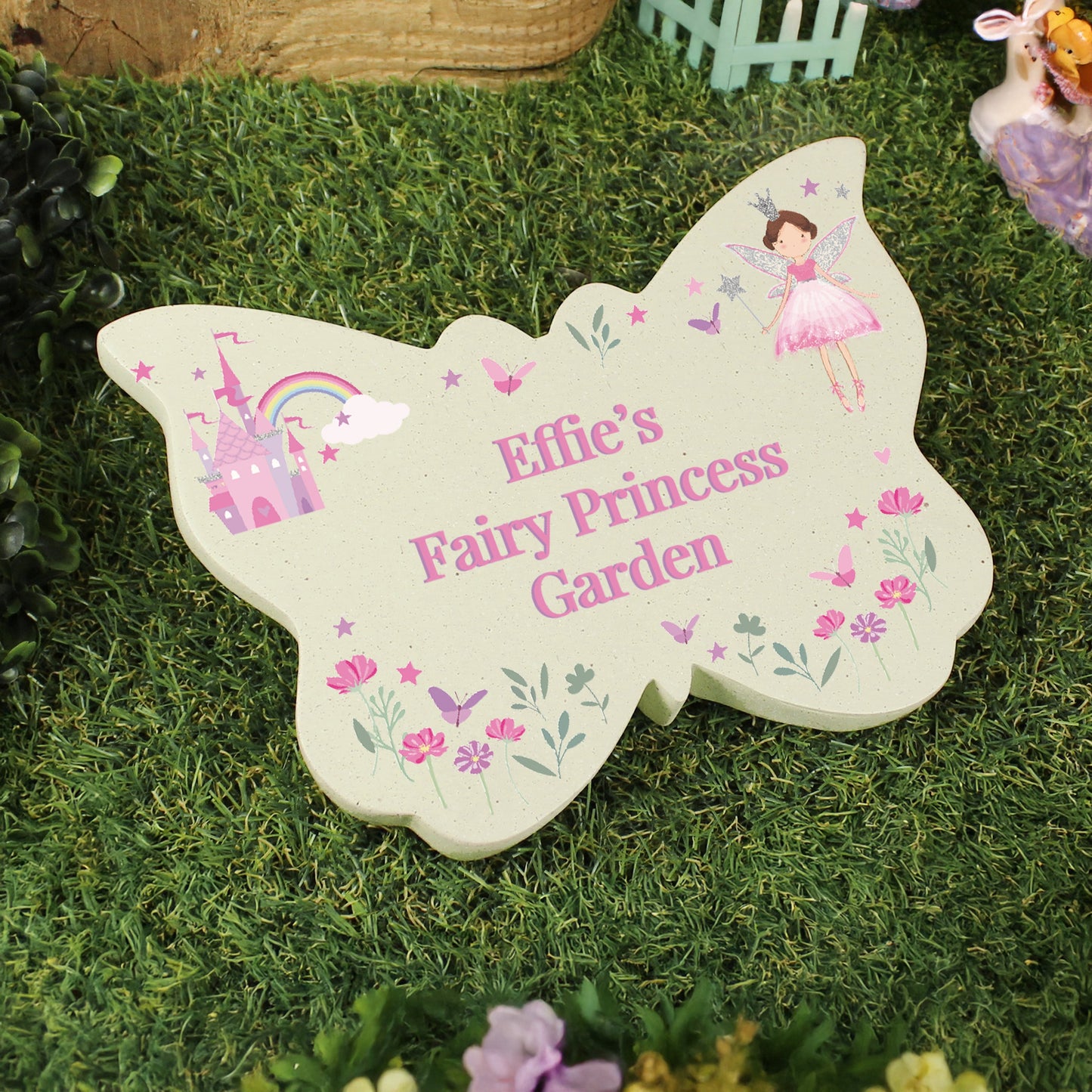 Personalised Fairy Princess Garden Butterfly Ornament: 1 - Garden Ornaments By Gift Moments