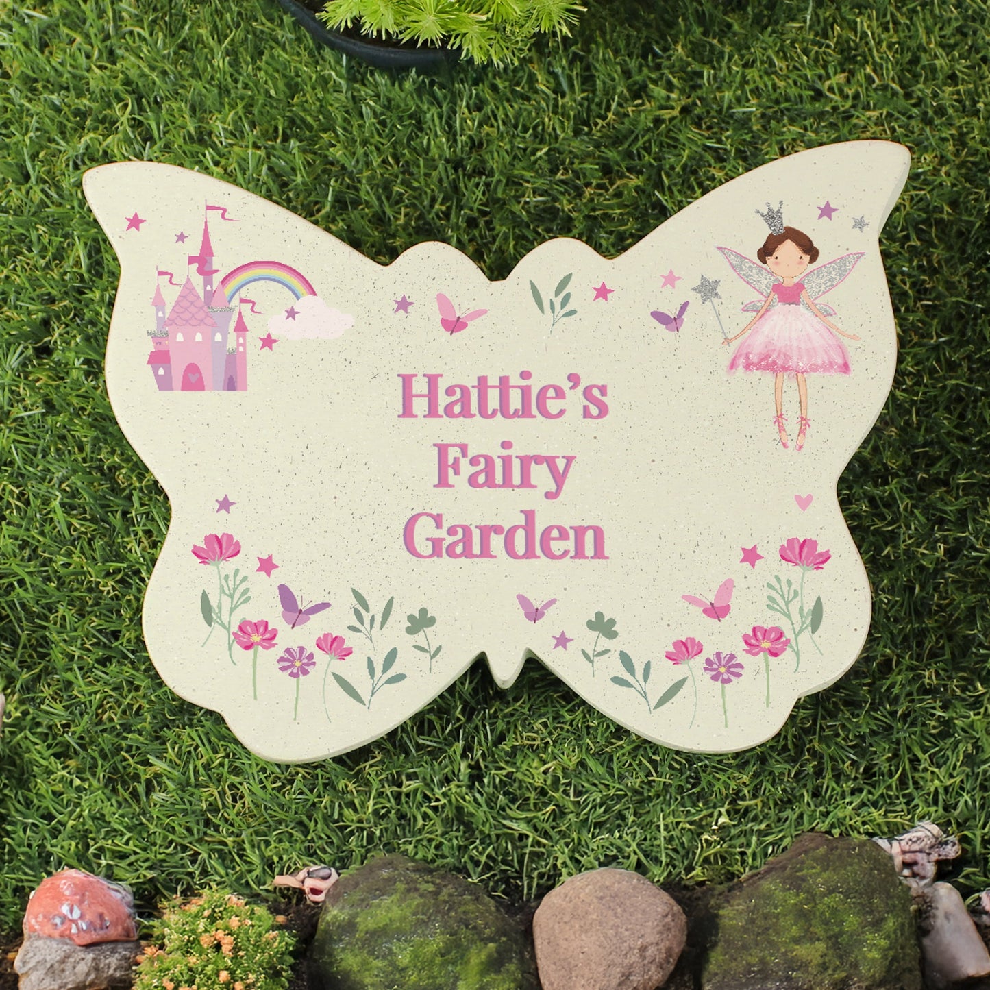 Personalised Fairy Princess Garden Butterfly Ornament: 3 - Garden Ornaments By Gift Moments