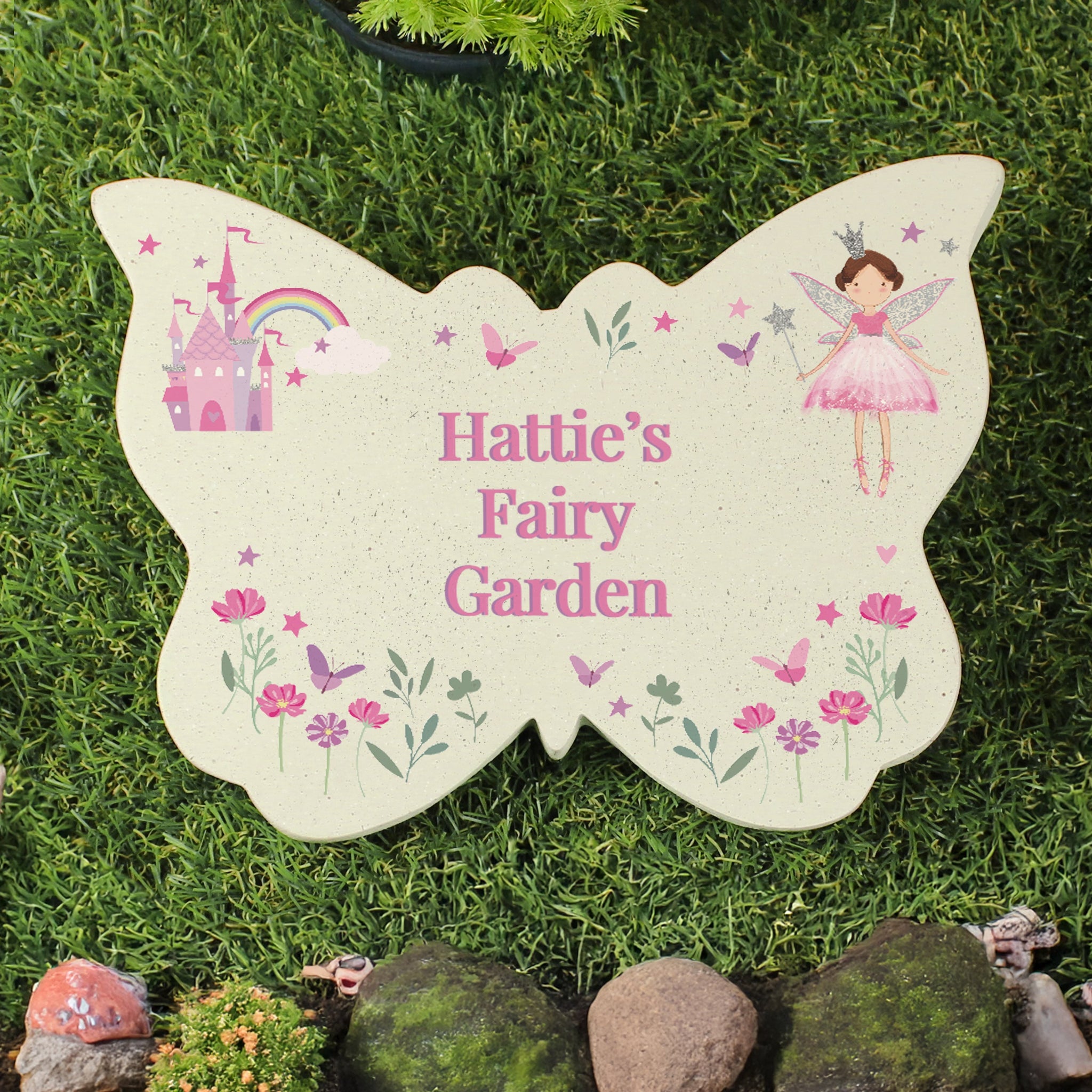 Personalised Fairy Princess Garden Butterfly Ornament: 3 - Garden Ornaments By Gift Moments