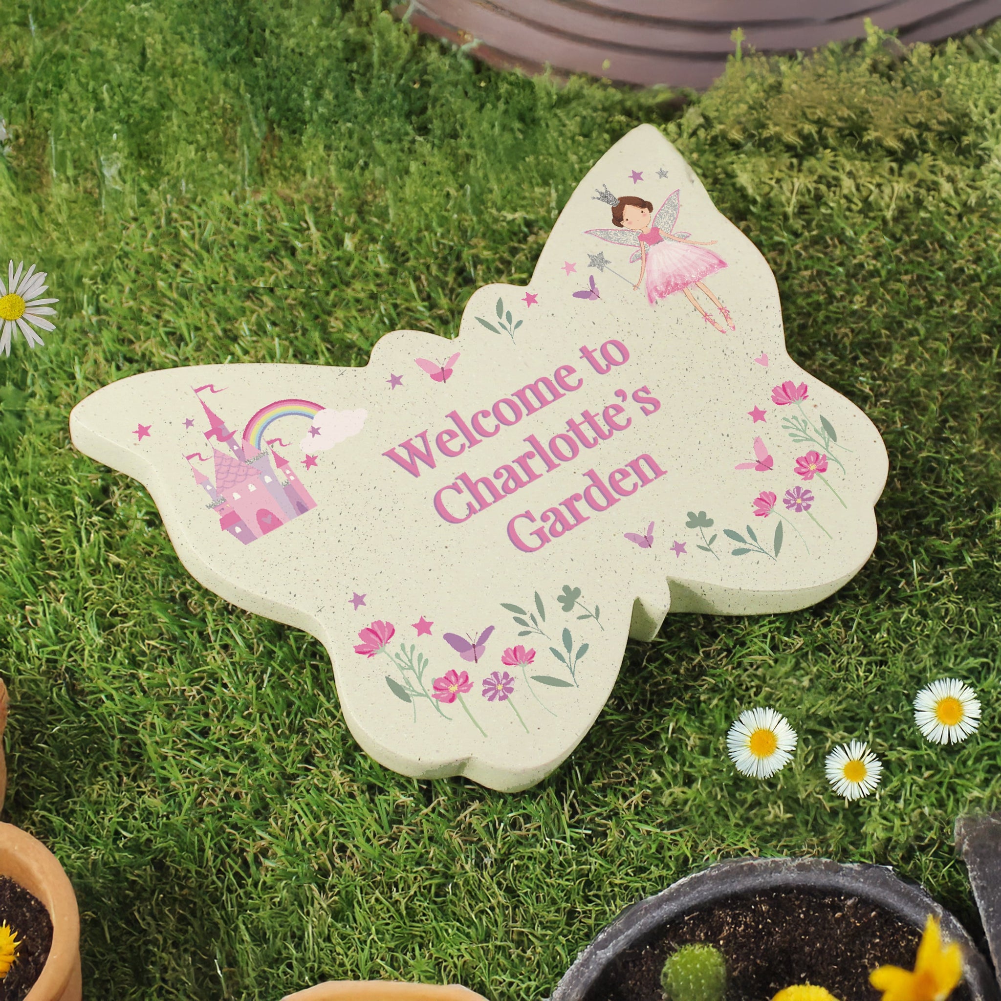 Personalised Fairy Princess Garden Butterfly Ornament: 4 - Garden Ornaments By Gift Moments