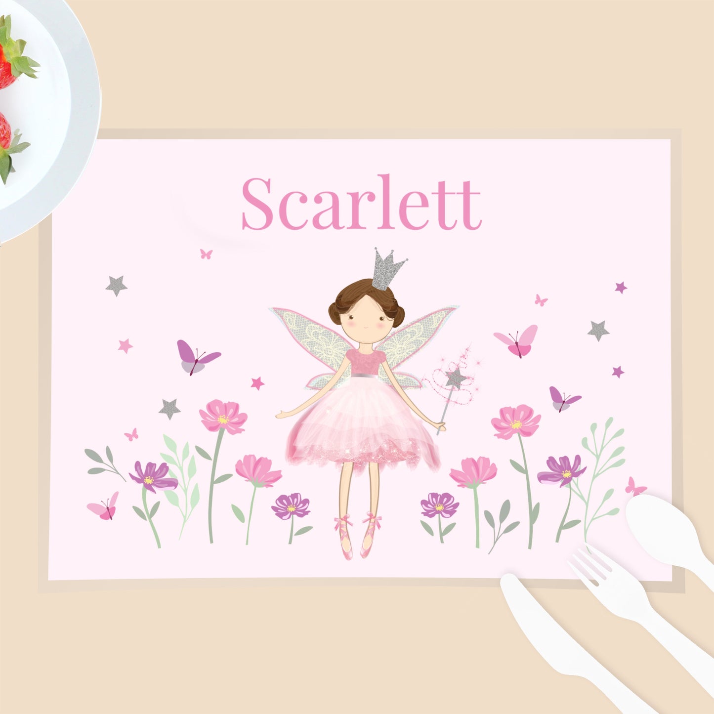 Personalised Fairy Princess Placemat: 1 - Placemats By Gift Moments