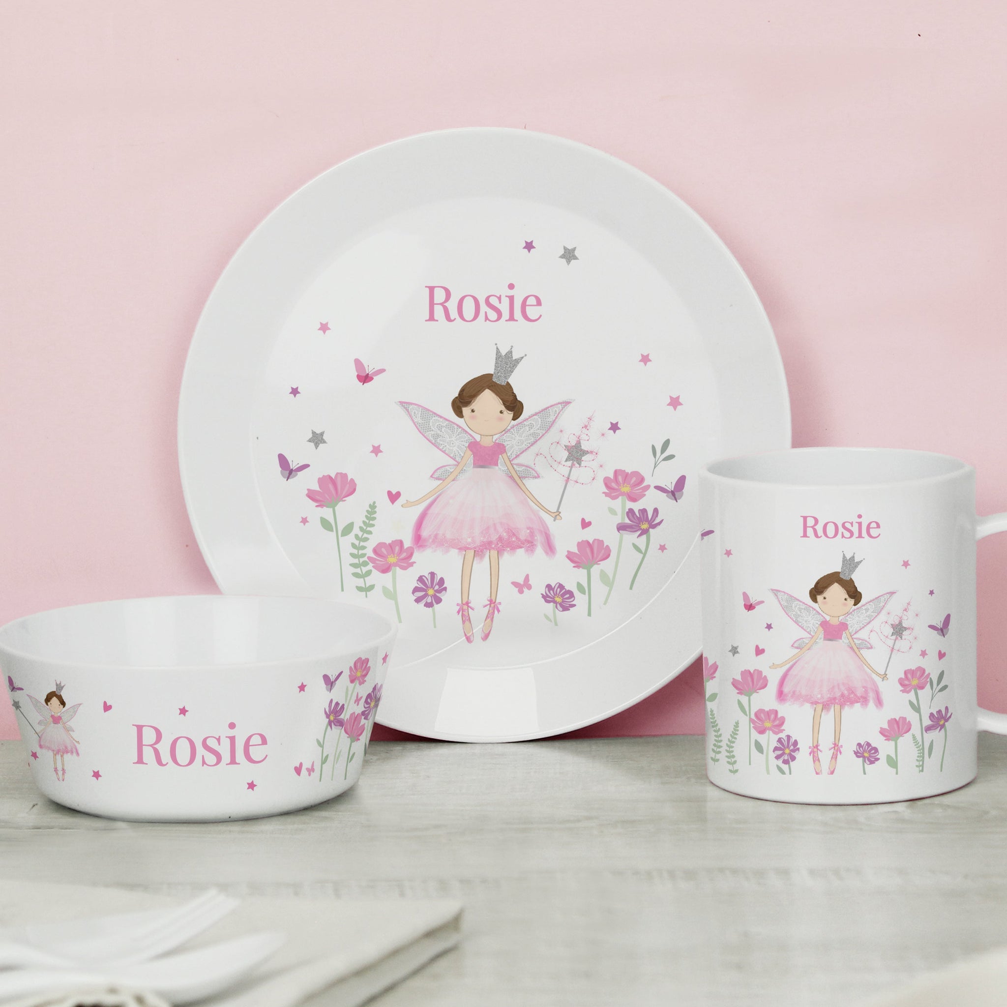 Personalised Fairy Princess Plate: 5 - Plates By Gift Moments