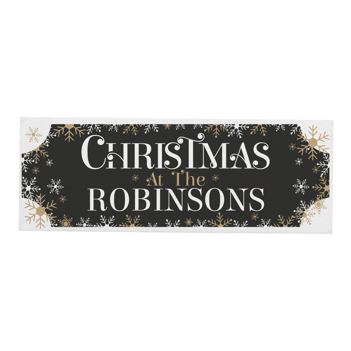 Personalised Family Christmas Wooden Mantel Ornament: 5 - Christmas Decorations By Gift Moments