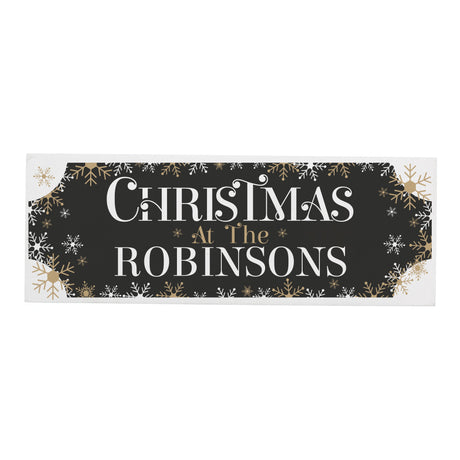 Personalised Family Christmas Wooden Mantel Ornament: 5 - Christmas Decorations By Gift Moments