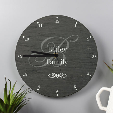 Personalised Family Glass Clock: 2 - Clocks By Gift Moments