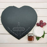 Personalised Our Family Heart Slate Cheese Board: 2 - Cheese Boards By Gift Moments