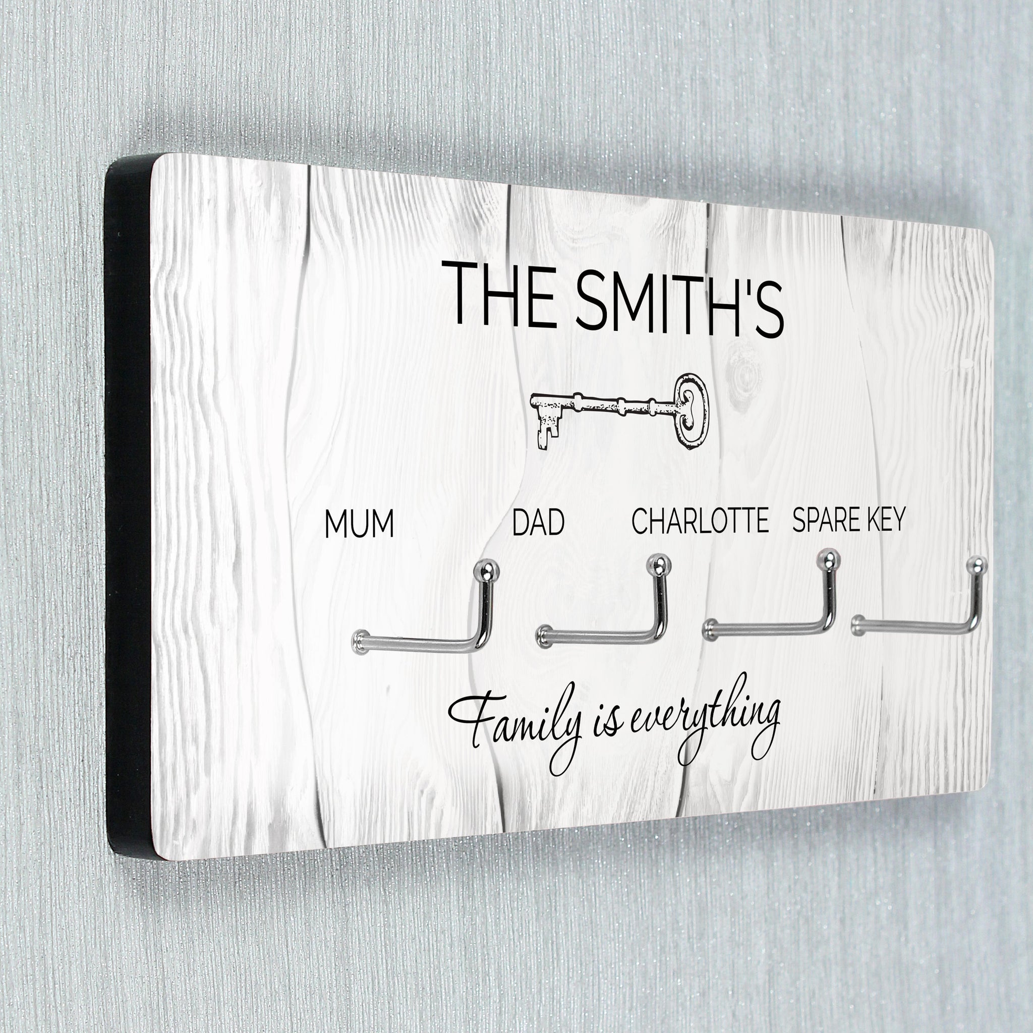 Personalised Family House Key Hooks: 2 - Signs & Plaques By Gift Moments
