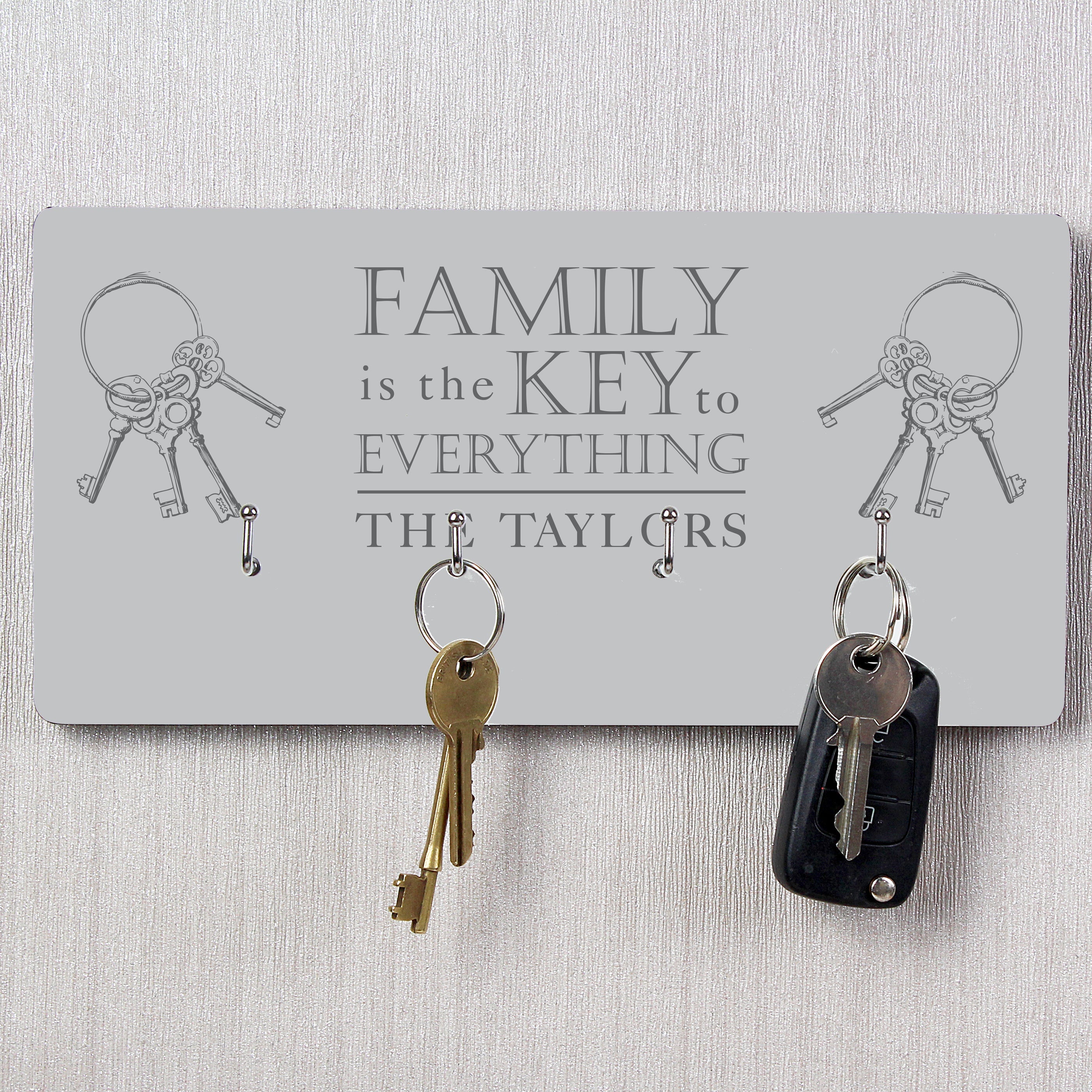 Personalised Family Key Hooks - Shop Signs & Plaques At Gift Moments - 1