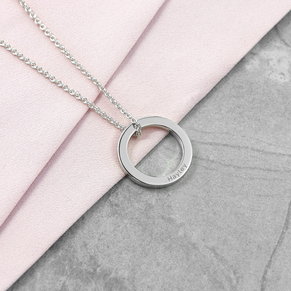 Personalised Family Ring Necklaces: 6 - Necklaces By Gift Moments
