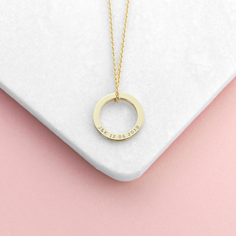 Personalised Family Ring Necklaces: 4 - Necklaces By Gift Moments