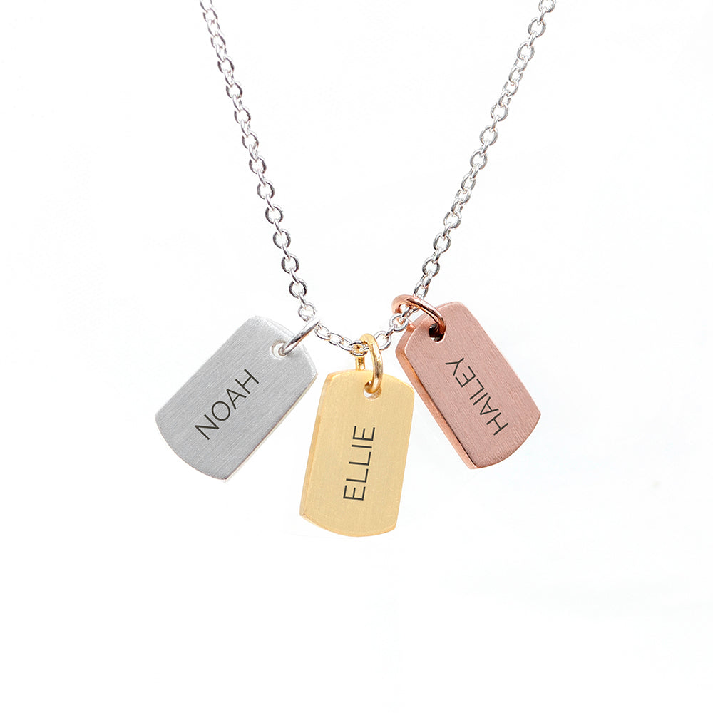 Personalised Family Love Necklace: 4 - Necklaces By Gift Moments