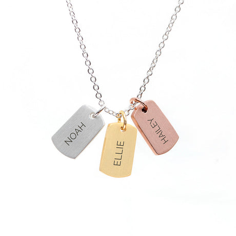 Personalised Family Love Necklace: 4 - Necklaces By Gift Moments
