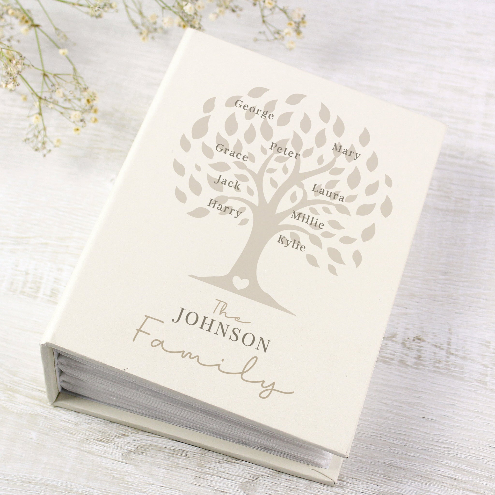 Personalised Family Tree 6x4 Photo Album with Sleeves: 4 - Photo Albums By Gift Moments