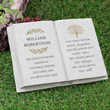 Personalised Family Tree Memorial Resin Book: 1 - Memorials By Gift Moments