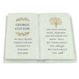 Personalised Family Tree Memorial Resin Book: 5 - Memorials By Gift Moments
