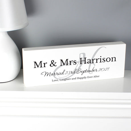 Personalised Family Wooden Block Sign: 3 - Signs & Plaques By Gift Moments