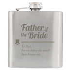 Personalised Father of the Bride Hip Flask - Shop Hip Flasks At Gift Moments - 2