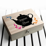 Personalised My Favourite Brews Tea Box Selection: 6 Tea Boxes By Gift Moments