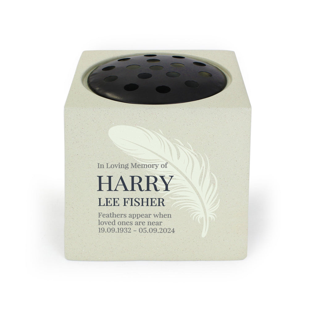 Personalised Feather Memorial Vase - Shop Memorials At Gift Moments - 5