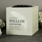 Personalised Feather Memorial Vase - Shop Memorials At Gift Moments - 3